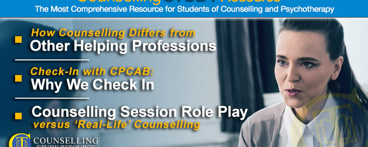 122 – Counselling Session Role Play versus ‘Real-Life’ Counselling