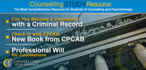 CT Podcast Ep 133 featured image – Topics Discussed: Can you become a counsellor with a criminal record?; Exciting new book from CPCAB; Professional wills for counsellors and therapists